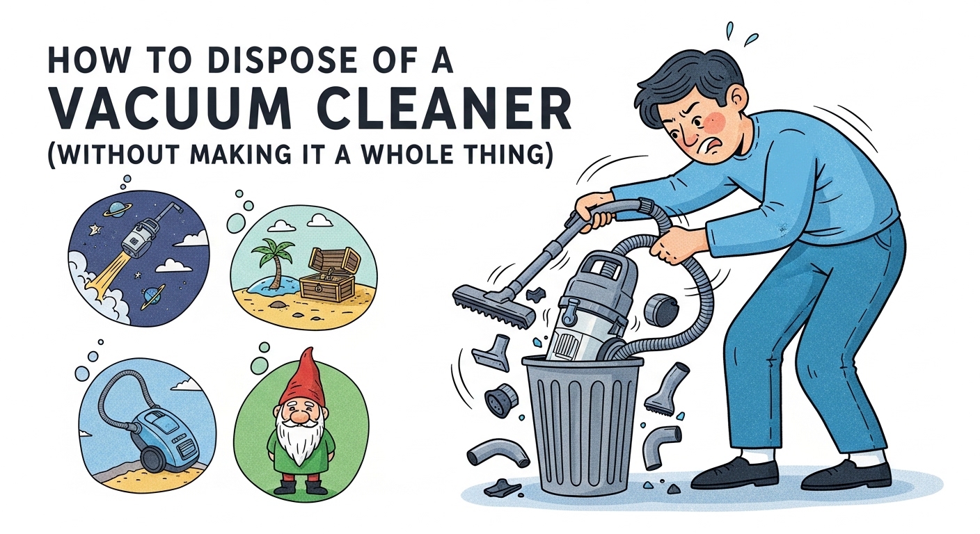 How to Dispose of a Vacuum Cleaner (Without Making It a Whole Thing)